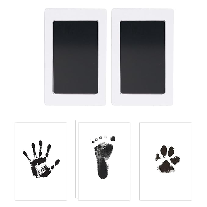 1-Pack Clean Touch Ink Pad for Baby Handprints and Footprints, Baby Footprint Kits,Inkless Hand and Footprint Kit,No Mess Ink Pad for Baby Hand and Footprints,Baby Shower Gifts for New Moms