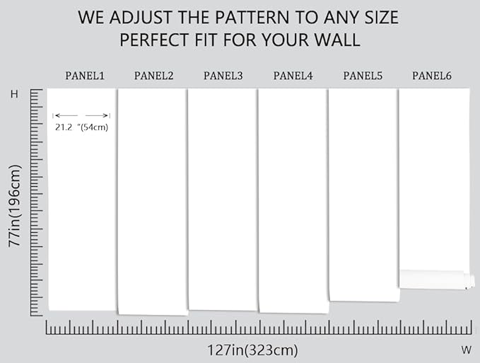 Green Watercolor Forest Wallpaper Woodland Nature Landscape Wall Mural for Living Room Bedroom Dining Room Office(Not Self-Adhesive)