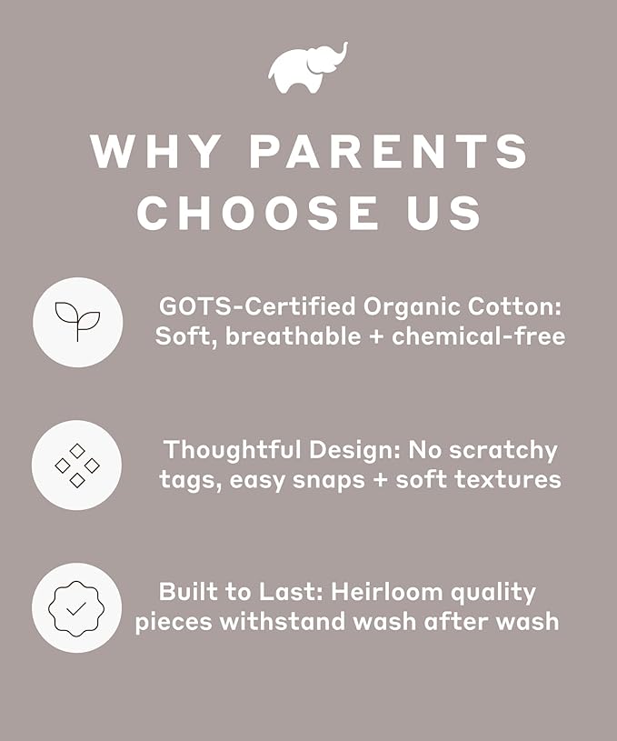 MONICA + ANDY Baby Organic Knot It Gown