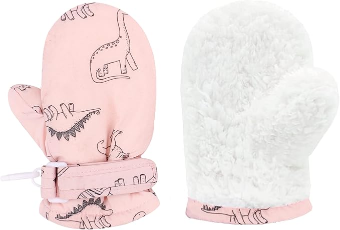 Toddler Gloves Kids Mittens Winter Warm Lined Fleece Gloves Waterproof Snow Baby Mitten for Boys Girls