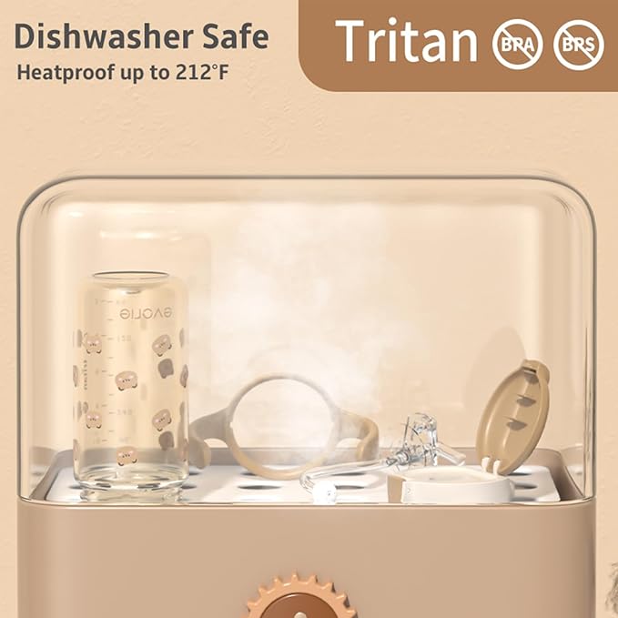 Evorie Tritan Spill Proof Toddler Straw Sippy Cup, 10 oz for Baby and Toddlers 1-3 Years Old, No Spill Straw Water Bottle with Removable Handles, Ideal for School, BPA-Free, Under the Sea