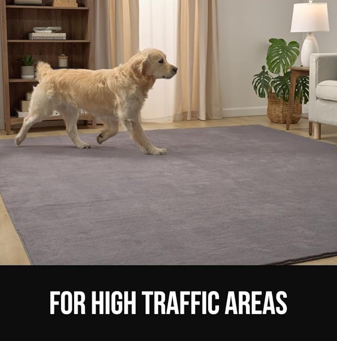 GORILLA GRIP Ultra Soft Washable Area Rug, Stain and Slip Resistant Plush Thick Carpet for Bedroom Living Room, No Shed Floor Rugs, Pet Friendly, Dorm Essentials, Kids Nursery Home Decor, 2x3, Taupe
