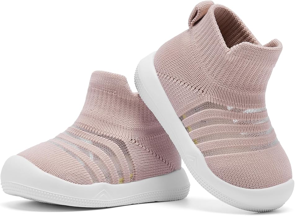 Engtoy Baby Shoes & Socks - Non-Slip Breathable Slippers with Soft Rubber Sole - Baby Boys & Girls Slip On Sneakers