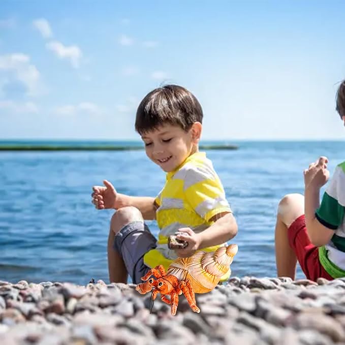 Hermit Crab Plush Toy,Crab Stuffed Animal,Simulated Plush Toy,Soft Stuffed Toy for Adults Birthday for Boys and Girls-10 Inch