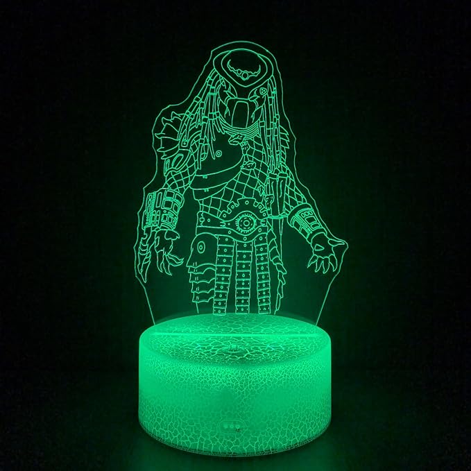 3D Alien Night Light, Horror Monster Illusion Table Lamp with 16 Colors Remote Control Touch Lamp LED USB Night Light Desk Lamps Room Decorations Home D¨¦cor