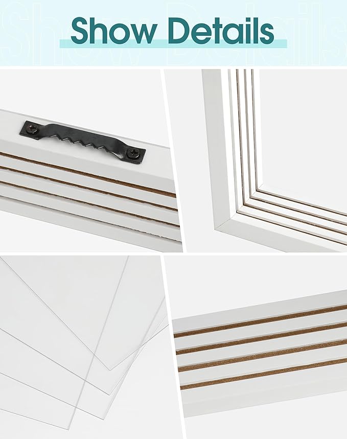 Family Handprint Kit, Baby Hand Print Kit, DIY Handmade Craft Keepsake Frame, Adoption Family Gifts for New Mom, New Parents, Grandparents, Mother's Day, Father's Day, Christmas, 6 Non-Toxic Paints