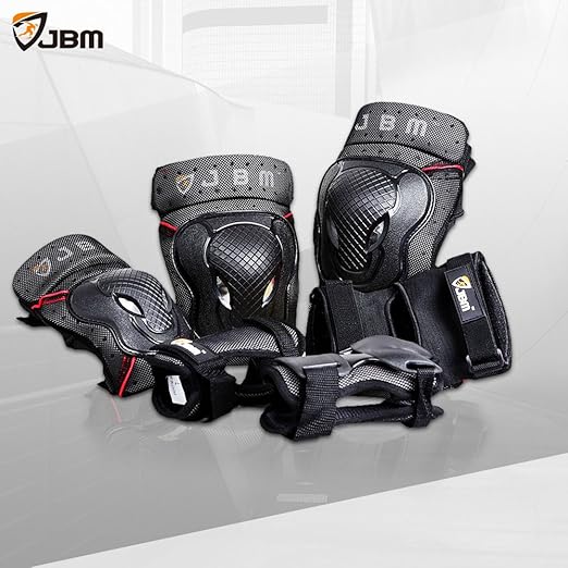 JBM Kids Child 3-8 Years Bike Knee Pads and Elbow Pads with Wrist Guards Protective Gear Set for Biking, Riding, Cycling Scooter, Skateboard