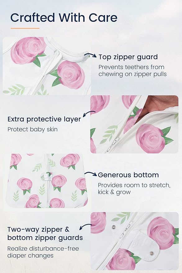 TotAha Toddler Sleep Sack 1.0 TOG for 2T-3T-4T, Soft Quilted Wearable Blanket Baby SleeP Bag with 2-Way Safe Zippers,Premium Winter Extra Large Sleeping Sacks