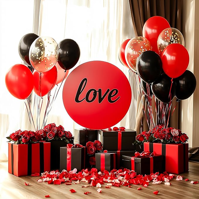 JOYIN 150 Pcs Black Balloons, Different Sizes 18 12 10 5 Inch Black Latex Balloon Arch Kit with Instruction for Birthday Party Graduation Wedding Holiday Decoration