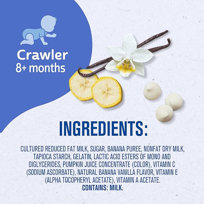 Gerber Baby Snacks Yogurt Melts, Banana Vanilla, 1 Ounce (Pack of 7)