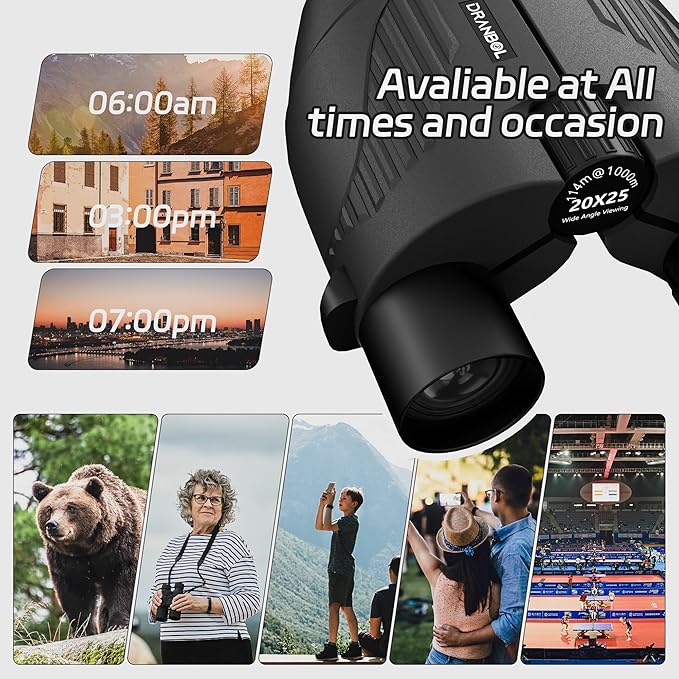 20X25 Small Binoculars for Adults and Kids, Large Eyepiece Binoculars for Bird Watching Easy Focus, Pocket High Powered Opera Glasses for Concert, Cruise Ship, Travel Must Have