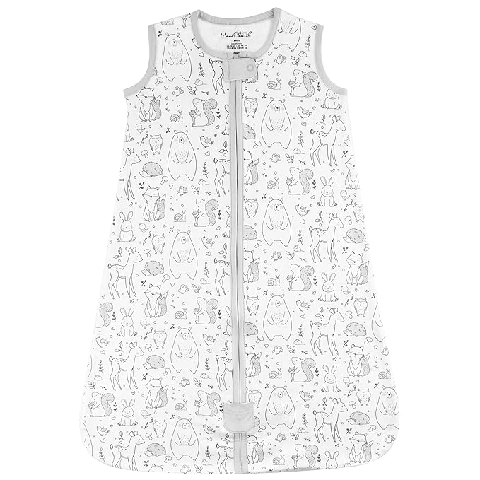 Baby Sleep Sack 1.0 TOG, Organic Cotton Baby Wearable Blanket with Two-Way Zipper, Swaddle Transition Baby Sleeping Bag, All-Season Sleep Sack for Newborn Infant Toddler Boy Girl, 18-24 Months, 1-Pack