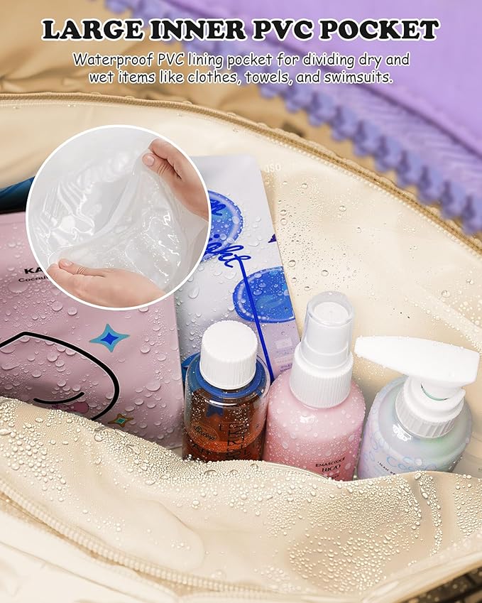 Gift Ideas for Women-Initial Duffle Bag, Carry On Bags for Women,Overnight Bag with Wet Pocket,Lightweight Travel Bags Personalized Gym Tote with Makeup Pouch