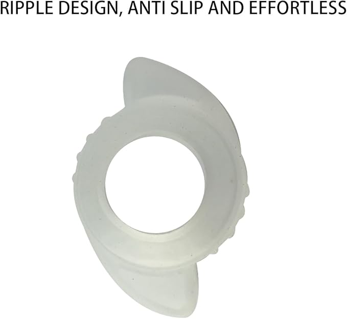 2 Pack door knobs cover,Door Handle Extension, Soft Rubberized Doorknob Extension, Converts Knob Style Doors to Handles for Easy Accessibility, Door knob Grips Fits Door Knobs (Transparent-2 PCS)