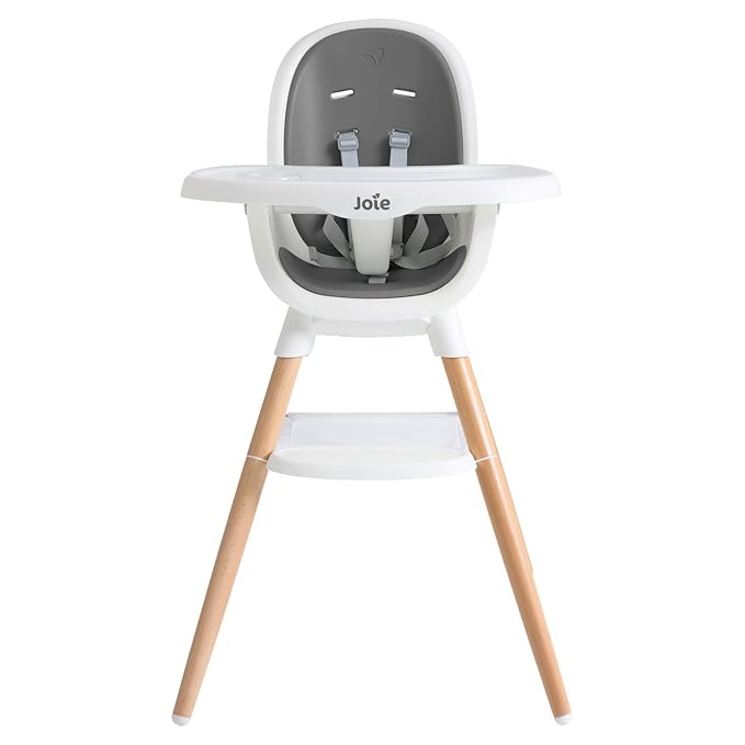 Joie Chai Multi-Mode Highchair - European Beech Wood, Convertible, 9+ Modes, Birth up to 60 lb. (Shadow)