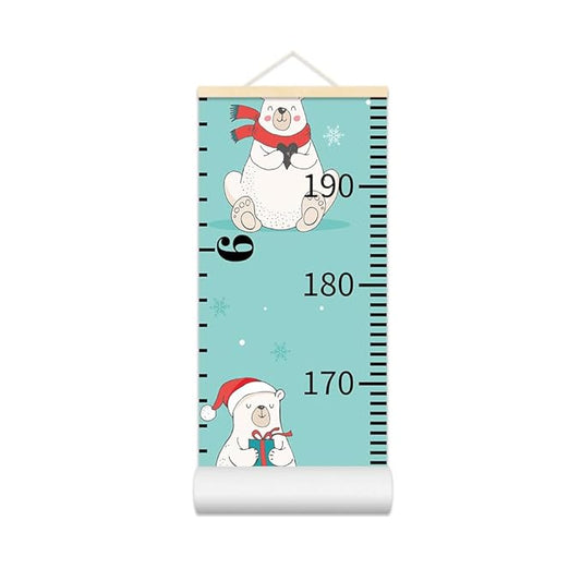 Baby Growth Chart for Wall - Height Chart for Kids Nursery Decor Wall Hanging Measurement Ruler Toddlers Kids Room Decor Play Room Essentials Birthday Christmas Gifts for Boys Girls 79"X7.9" (Bear)