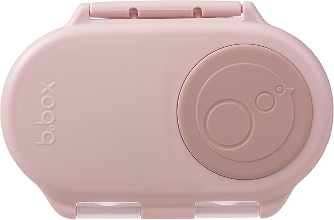 b.box Snack Containers for Kids, Toddler Snack Box Container, Reusable Small Bento Box for Lunch, School & Travel, Leak Proof, BPA free, Dishwasher Safe, Ages 4 months+ (Blush Crush, 12oz capacity)