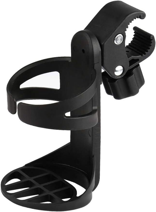 Accmor Stroller Cup Holder, Universal Cup Holder for Uppababy, Nuna, Doona Strollers, 360 ° Rotatable Bottle Holder for Stroller, Bike, Wheelchair, Walker, Scooter