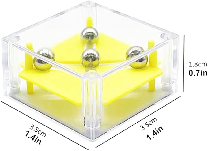 24 Pcs Balance IQ Maze Game，Mini Maze Cube Puzzle Box 3D Brain Maze Toy Puzzles Party Favor Games, Ideal Prizes Gifts for Kids and Adults