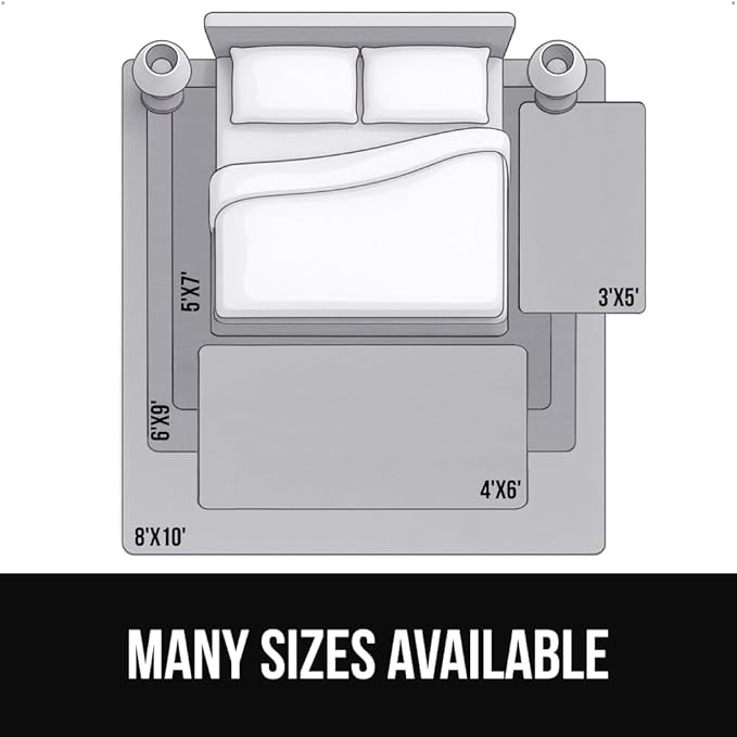 GORILLA GRIP Ultra Soft Washable Area Rug, 8x10, Stain and Slip Resistant Plush Thick Carpet for Bedroom Living Room, No Shed Floor Rugs, Pet Friendly, Dorm Essentials, Kids Nursery Home Decor, Ivory