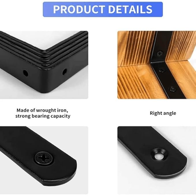 Anti Tip Furniture Anchors for Baby Pet Proofing,Furniture Wall Anchor Furniture Dresser Bookshelf Falling Prevention Device for Children (Black)