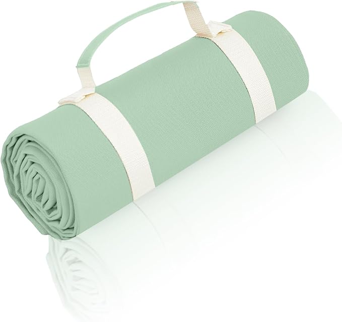 4’9” x 3’3” Compact Minimalist Water Resistant Canvas Mat,Kids/Single Use,Lightweight for Outdoor,Picnic,Beach