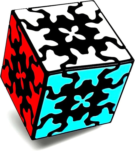 Gear Cube 3x3 with Three-Dimensional Gear Structure Magic Cube 3x3x3 Puzzles Toys (60mm) Brain Teaser Puzzle Game Toy for Children and Adults (Style B)