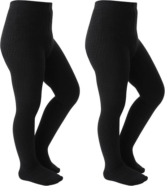 Girls Tights Seamless Toddler Stockings Tights Soft Cotton Cable Knit Baby Girl Tights Leggings 4-12 Years