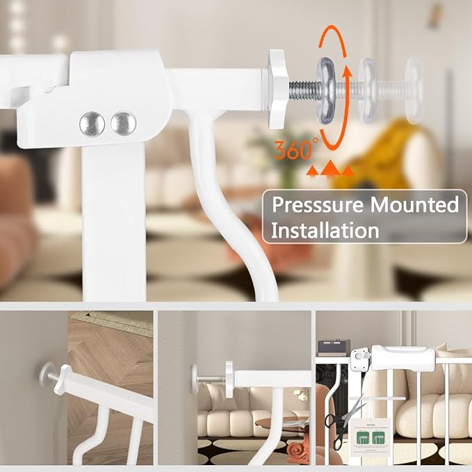 Fairy Baby Fairy Baby Walk Through Baby Gate Auto Close White Child Safety Gates Extension