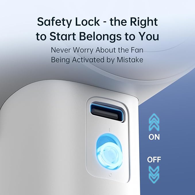 JISULIFE Portable Handheld Fan, Speed(1-100) Adjustable Turbo Mini and 3600mAh Battery Rechargeable Personal Fan, Digital Display, Gifts for Women Men Travel/Camping/Outdoor-White