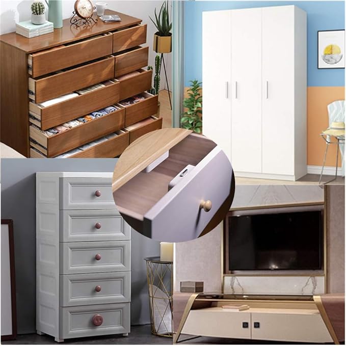 Hidden DIY/RFID Lock - Electronic Induction Lock for Wooden Cabinet, Drawer, Wardrobe & Letter Box