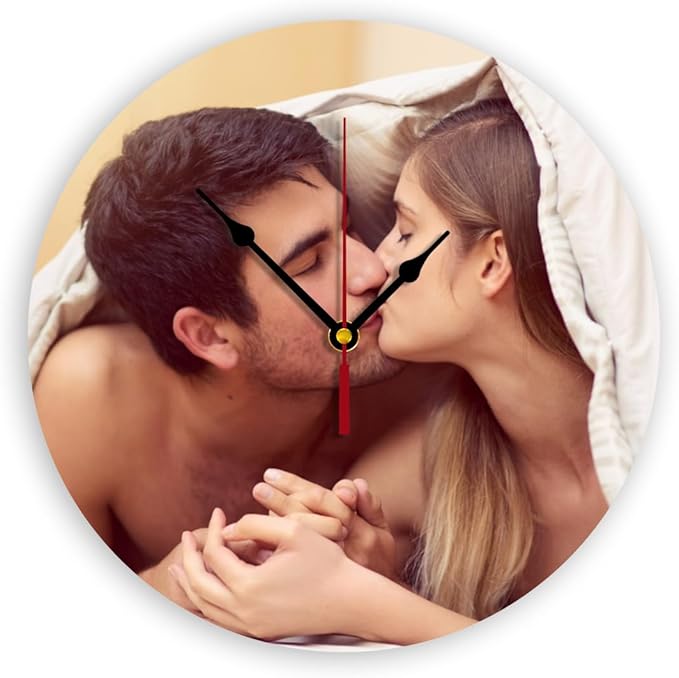 Generic Custom Clocks for Walls Personalized Clocks with Picture Customize Gifts for Kitchen Bathroom Home Creative, 10inch-25cm
