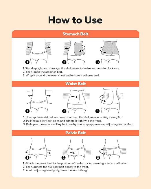 3 in 1 Postpartum Belly Band (Beige), Posture Correction Abdominal Binder, Waist Binder (For waistline 33"-41", XL)