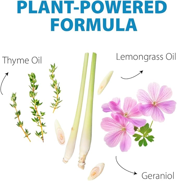 Insect Shoo Spray - Insect Repellent Spray - Pet and Kid Safe Ant, Mosquito, and Spider Repellent for Indoor/Outdoor Use - Lemongrass, Thyme, Geraniol Powered Bug Control for Home