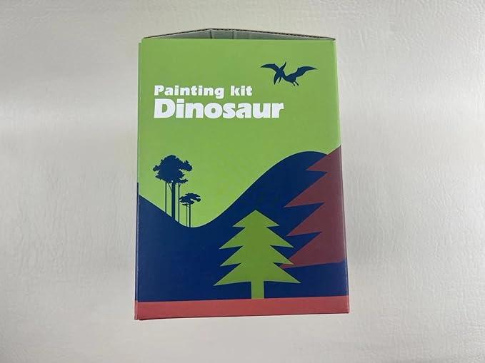 3D Dinosaurs Painting Kit with 12 Dinos for Kids Age 3-15, Arts and Crafts Kits Drawing Toys with Dinosaurs Set Creativity Gifts for Boys and Girls