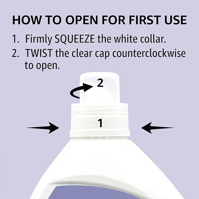 Amazon Basics Concentrated Liquid Laundry Detergent, Lavender, 110 loads, 82.5 Fl Oz (Previously Solimo)