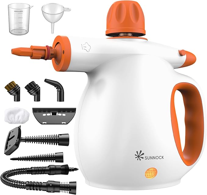 ETL-Certified Handheld Steam Cleaner - 221℉ 3.5 Bar Pressure, Chemical-Free Multi-Surface Cleaner for Kitchen, Bathroom, Car - Heats in 3-5 Mins