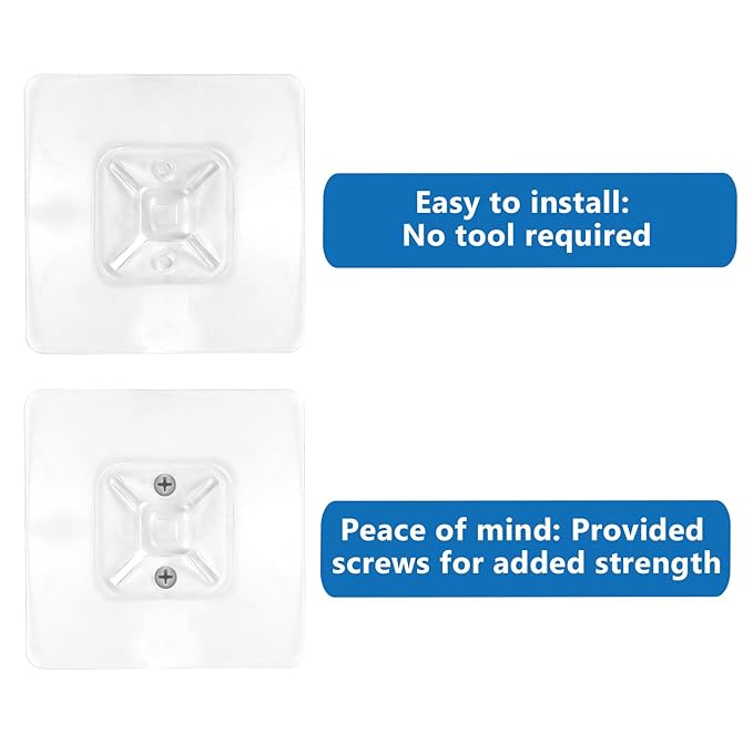 Adhesive Furniture Wall Anchors (10 Pairs 20 Packs), Vinkqiado Anti Tip Furniture Safety Straps for Baby Proofing, Secure Bookcase Dresser Shelf Cabinet to Wall for Child