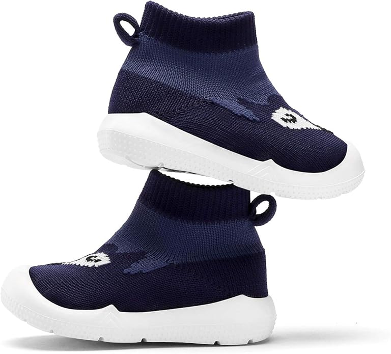 Engtoy Baby Shoes & Socks - Non-Slip Breathable Slippers with Soft Rubber Sole - Baby Boys & Girls Slip On Sneakers