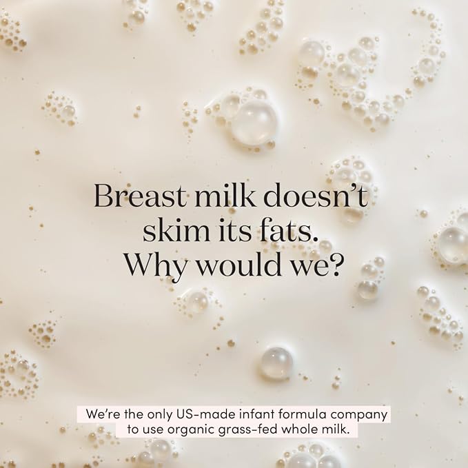 Infant Formula Powder for Infants 0-12 Months, Made With Organic Whole Milk, Clean Label Project Certified, Closest-to-Breast Milk Baby Formula Patented Protein Blend, 24 Ounce (Pack of 1)