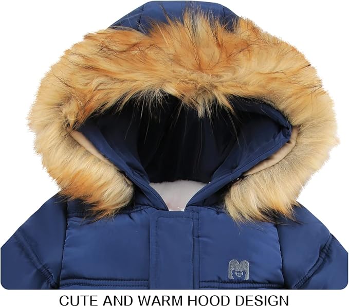 Baby Girl Winter Snowsuit Toddler Jacket Clothes For Boy Infant Jumpsuit Hoodied