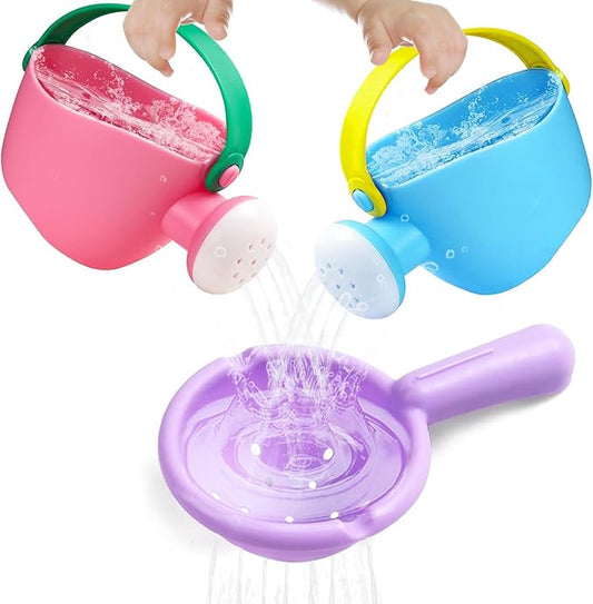 Baby Bath Toys for Kids Ages 1-3 3Pcs Toddler Bath Pool Toys for 1-3 2-4 Water Can Bathtub Pool Water Table Beach Toys Baby Gifts (Small Hand)