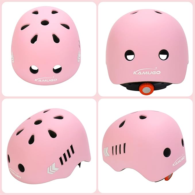 KAMUGO Toddler Helmet Kids Bike Helmet for Girls Boys Ages 2-8 Years,Toddler Bicycle Helmet Suitable for Skateboard Scooter Roller Skating Inline Roller Skating