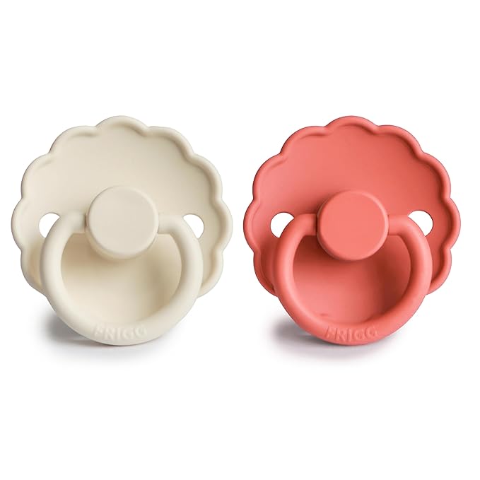 FRIGG Daisy Silicone 2-Pack Cream/Poppy - Size 2
