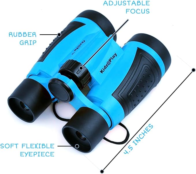 Adventure Kidz - Outdoor Exploration Kit, Children’s Toy Binoculars, Torch, Compass, Whistle, Magnifying Glass, Backpack. Great Kids Gift Set for Camping, Hiking, Educational and Pretend Play.