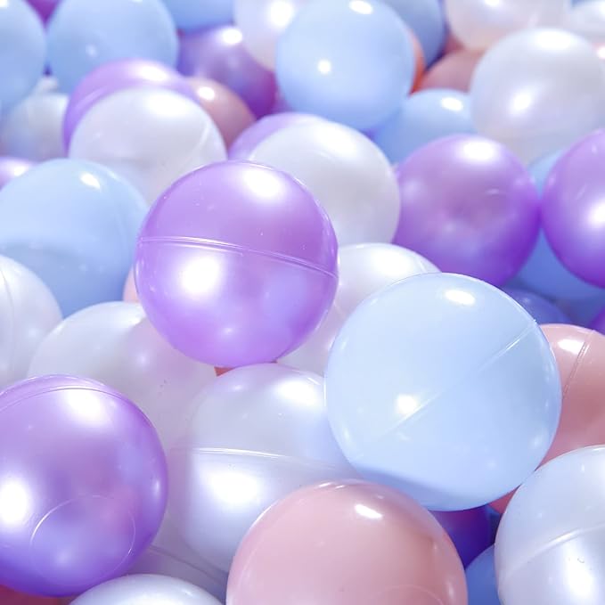 GOGOSO Ball Pits Balls for Toddlers Pack of 50 100 200 Plastics Shape Ball Non-Phthalate Non-BPA Non-Toxic 2.2-Inch Crush Proof Play Balls