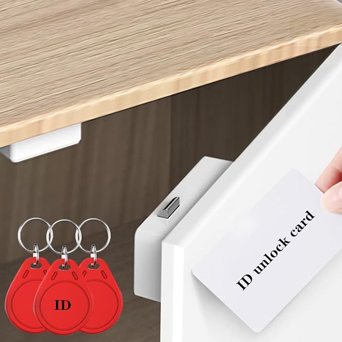 Hidden DIY/RFID Lock - Electronic Induction Lock for Wooden Cabinet, Drawer, Wardrobe & Letter Box