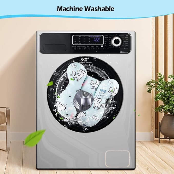 KAKIBLIN Baby Neck Pillow, Baby Travel Pillow, Baby Support Pillow,Upgraded Baby Neck Pillows for Car Seat Toddler Head and Neck Support Pillow for Car Seat, Pushchair(Unicorn)