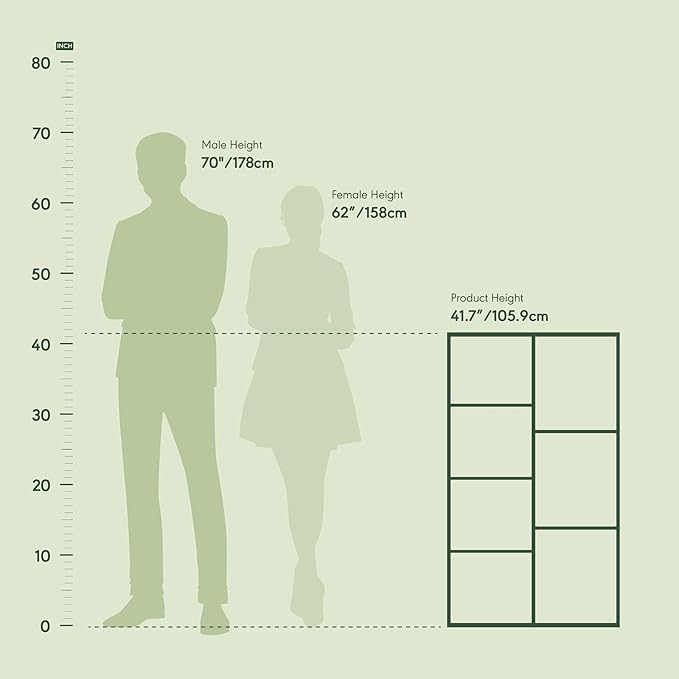 Furinno Luder 7-Cube Reversible Open Shelf, French Oak