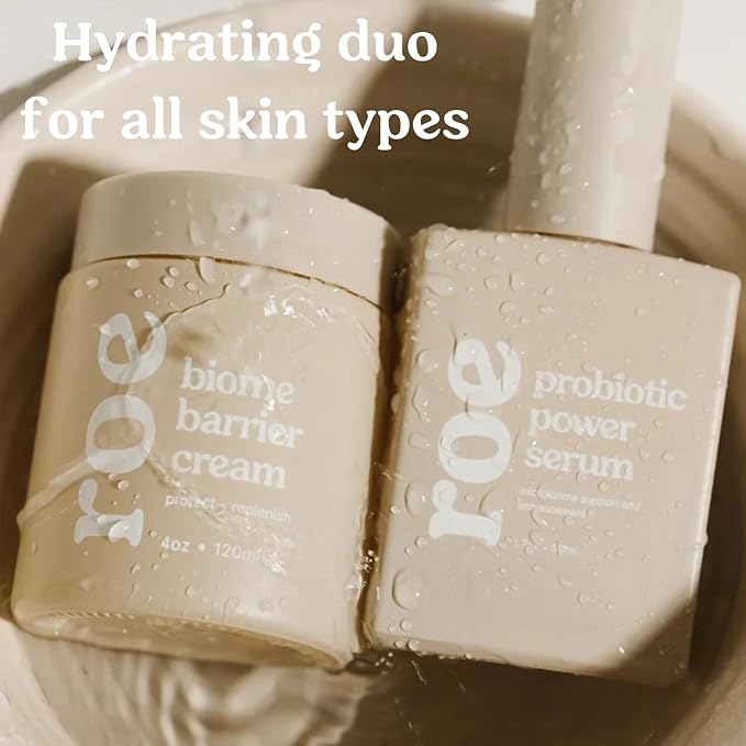 Baby Cream & Baby Serum Power Pair Biome Barrier | For All Skin & Ages | Hydrating Body, Face, Dry Irritated Skin Toddlers, Newborns Skincare (Power Pair)